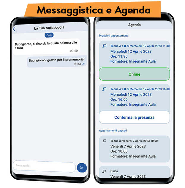 Quiz App - Agenda e messaggistica